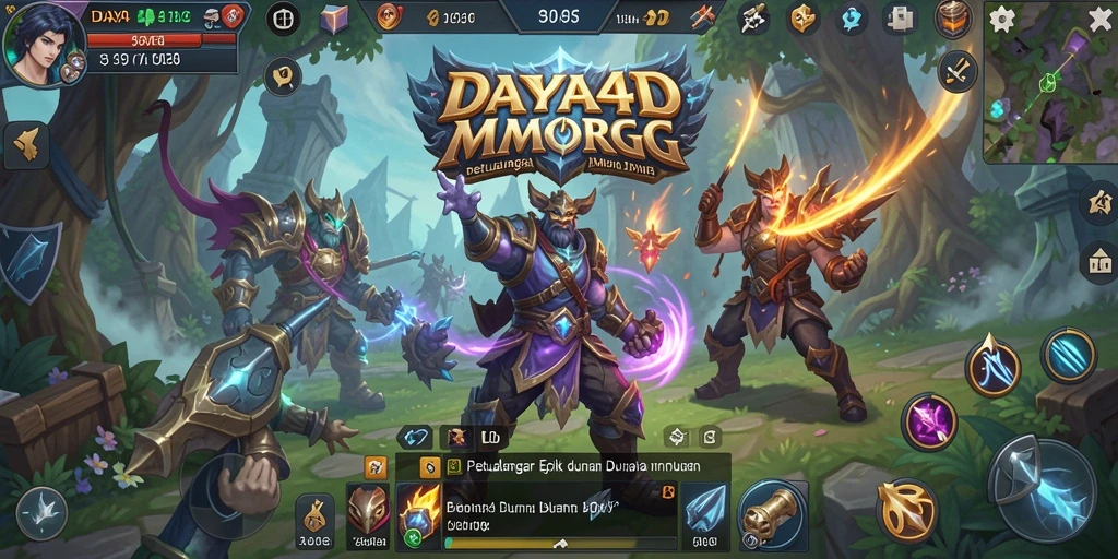 Tampilan menakjubkan dari aksi gameplay MMORPG di DAYA4D.