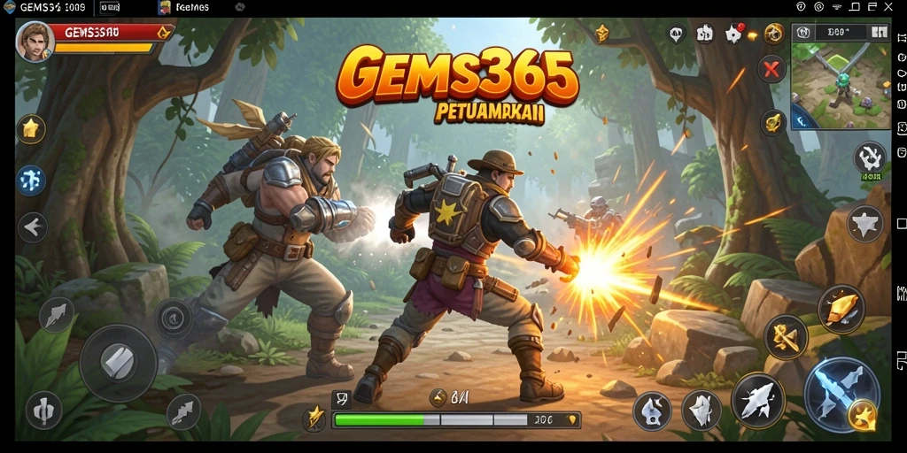 Tangkapan layar utama <strong>GEMS365</strong> dengan aksi mendebarkan di battlefield.
