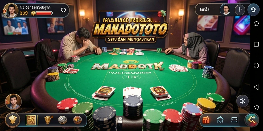 Tampilan gameplay MANADOTOTO yang seru dan menantang.