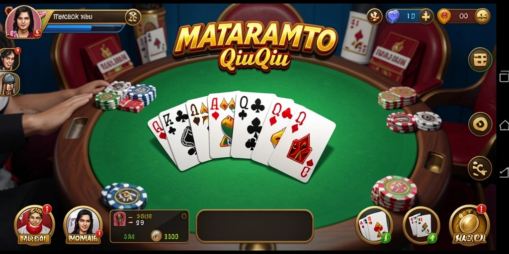 Tangkapan layar gameplay seru dari MATARAMTOTO saat bermain QiuQiu.