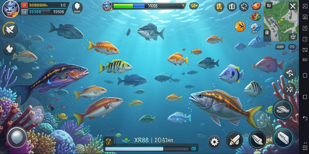 Tampilan gameplay Tembak Ikan yang mendebarkan di XR88.