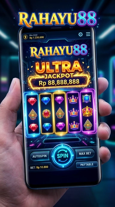Tampilan utama aplikasi rahayu88 yang user-friendly.